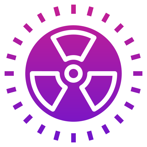 energía nuclear icono gratis