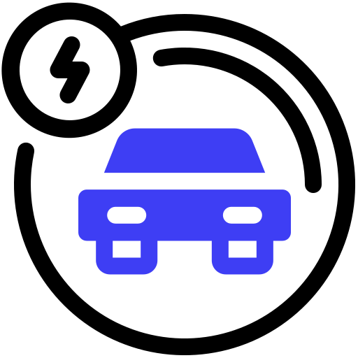 coche eléctrico icono gratis