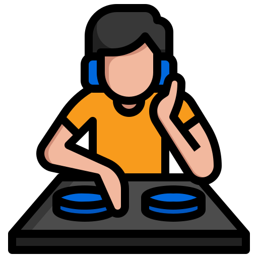 disc jockey icono gratis