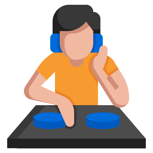 disc jockey icono gratis