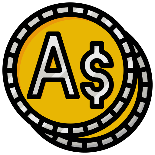 Австралийский доллар бесплатно иконка Австралийский доллар бесплатно иконка