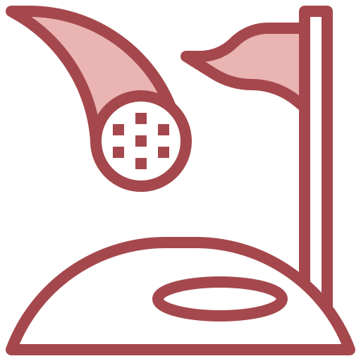 bandera de golf icono gratis