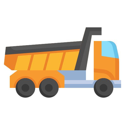 Dump Truck Surang Flat Icon