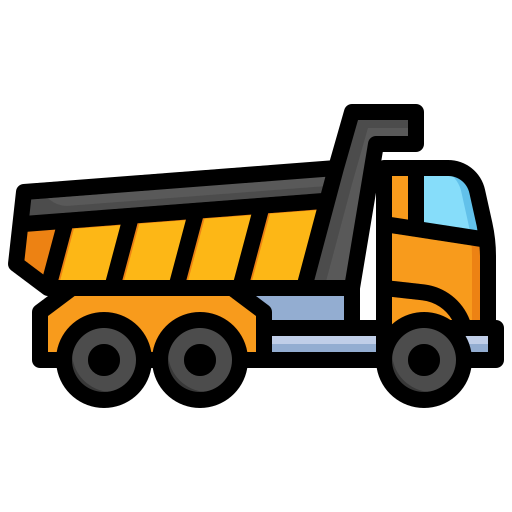 Dump truck Surang Lineal Color icon