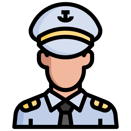 Navy Surang Lineal Color Icon