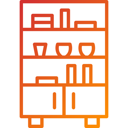 estantería icono gratis