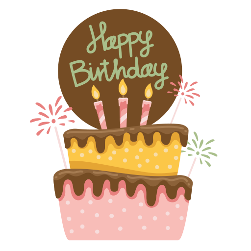 Birthday cake Stickers - Free food and restaurant Stickers