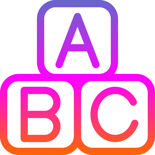 bloque abc icono gratis