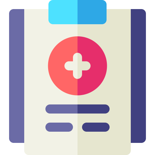 Medical report Basic Rounded Flat icon