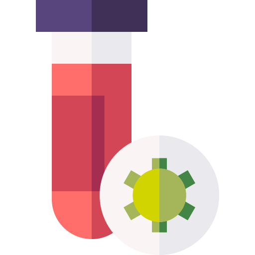 Blood Test Basic Straight Flat Icon