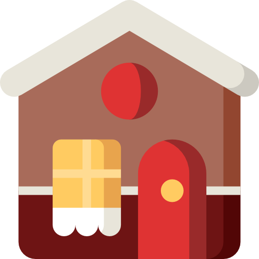 casa de jengibre icono gratis