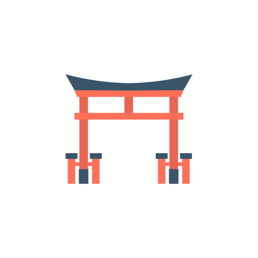 puerta japonesa icono gratis