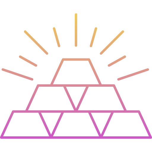 barras de oro icono gratis