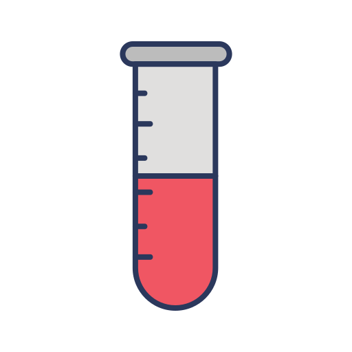 Test Tube Dinosoft Lineal Color Icon