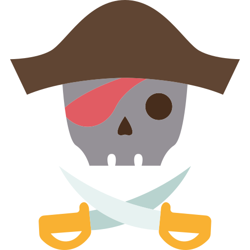 piratería icono gratis