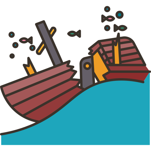 clipart shipwreck