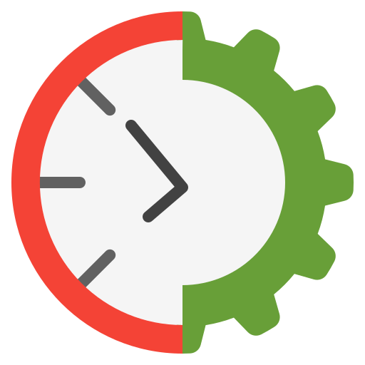 gestión del tiempo icono gratis