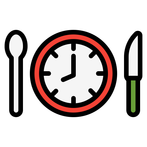 Time to eat Generic Outline Color icon