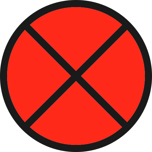 Forbidden Generic Outline Color icon