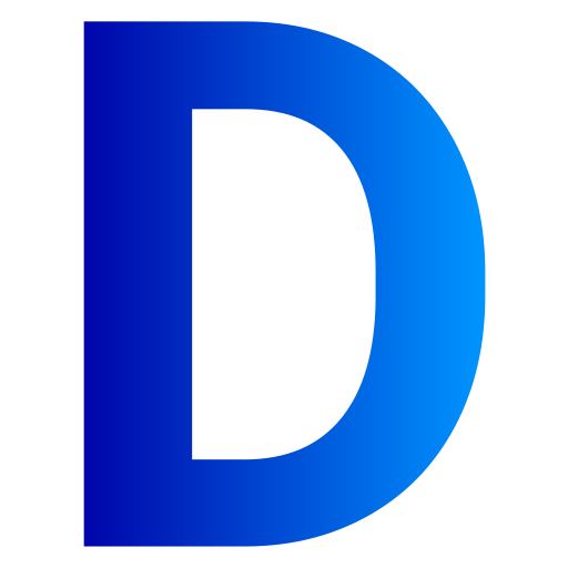 Letter d Generic Flat Gradient icon