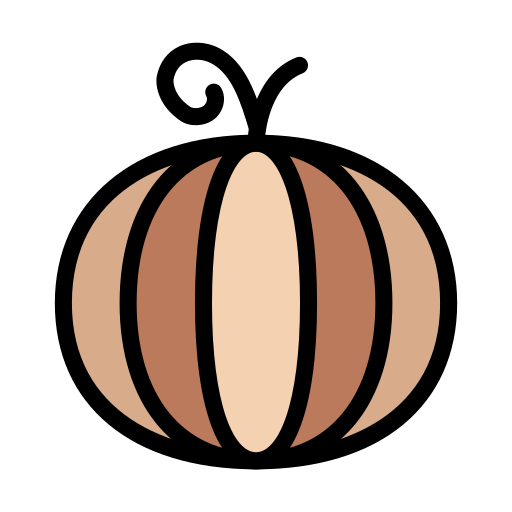 Pumpkin Vector Stall Lineal Color icon