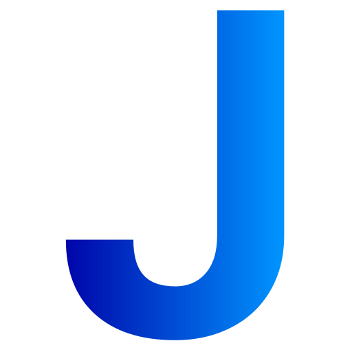 Letter J Generic Flat Gradient Icon