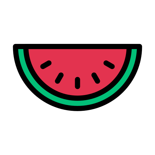 Watermelon Vector Stall Lineal Color icon