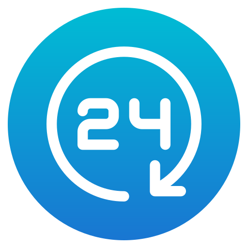 24 hours - free icon