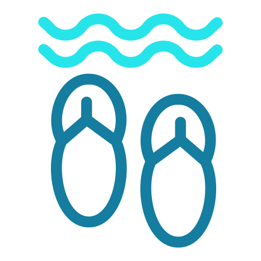 Sandals Generic Outline Color icon