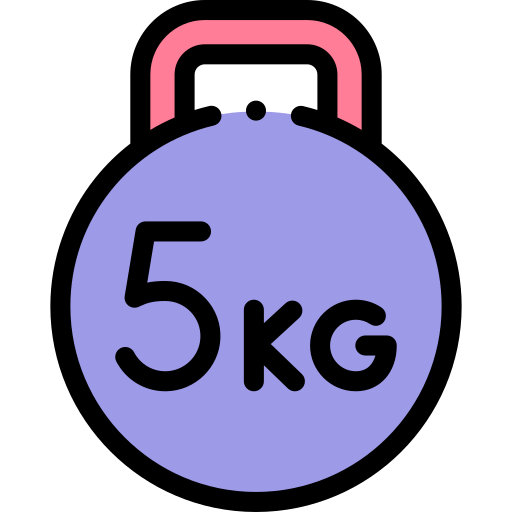 Weight Detailed Rounded Lineal color icon