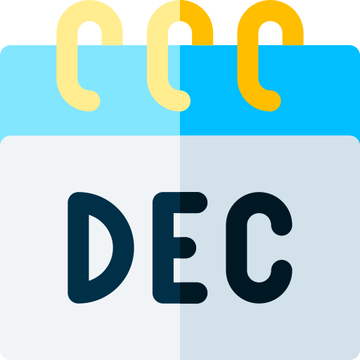 December Basic Rounded Flat Icon