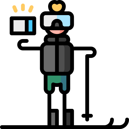 Ski pass free icon Ski pass free icon