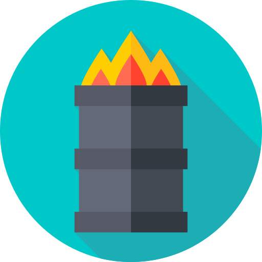 Fire Flat Circular Flat icon