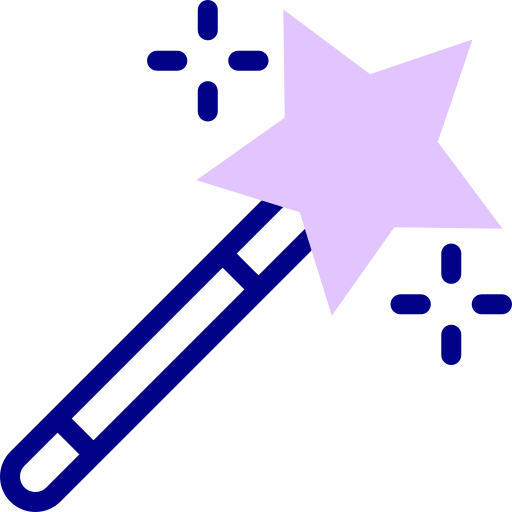 Magic wand Detailed Mixed Lineal color icon