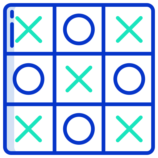 tic tac toe icono gratis