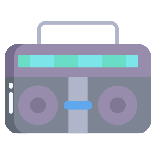 Boombox - Free electronics icons