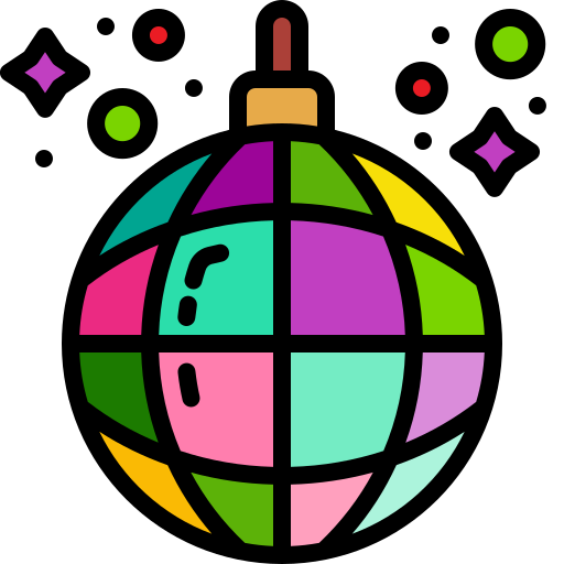 Disco Ball Generic Outline Color Icon