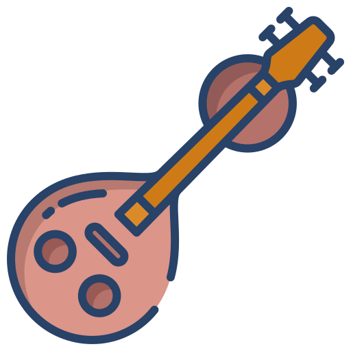 Veena Free music and multimedia icons