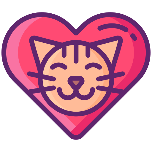 Pink cat icon - Free pink animal icons