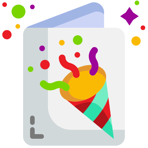 tarjeta de felicitación icono gratis