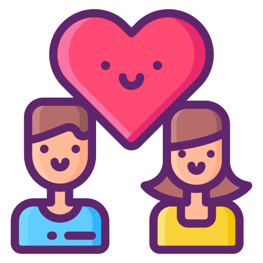Couple Flaticons Lineal Color icon
