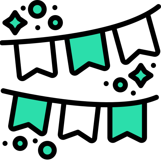 guirnaldas icono gratis