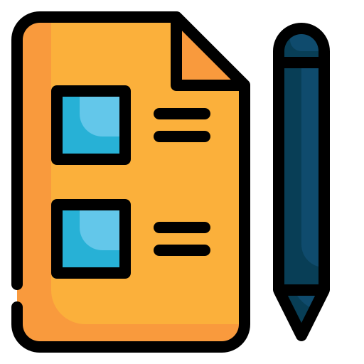 List Generic Outline Color icon