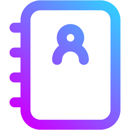 libreta de direcciones icono gratis