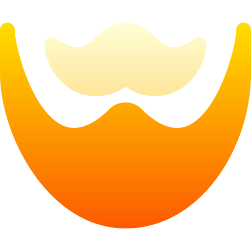 Beard Basic Gradient Gradient icon