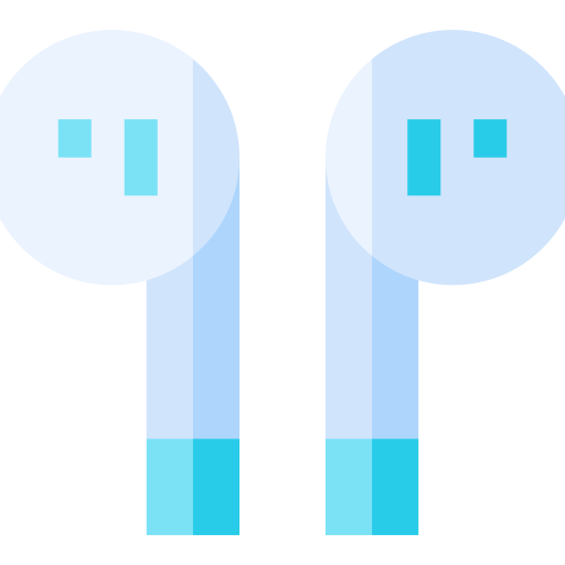 Earphone Basic Straight Flat icon
