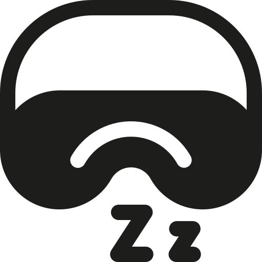 Sleep mask Basic Rounded Filled icon