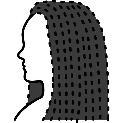 peinado icono gratis