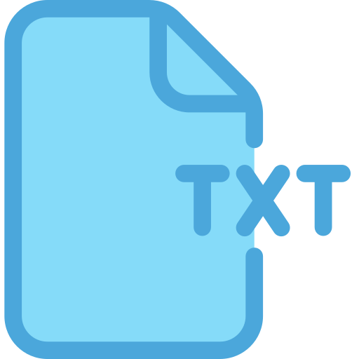 txt icono gratis