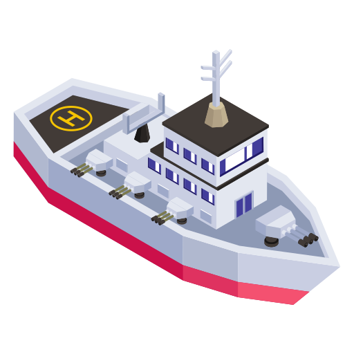 Battleship Generic Isometric icon